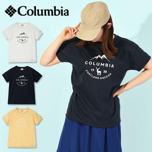 ゆうパケット対応可能！コロンビア 半袖Tシャツ Columbia レディース チェンブリンコーブ ロゴT 吸湿速乾 TEE PL0228 2024春夏新作