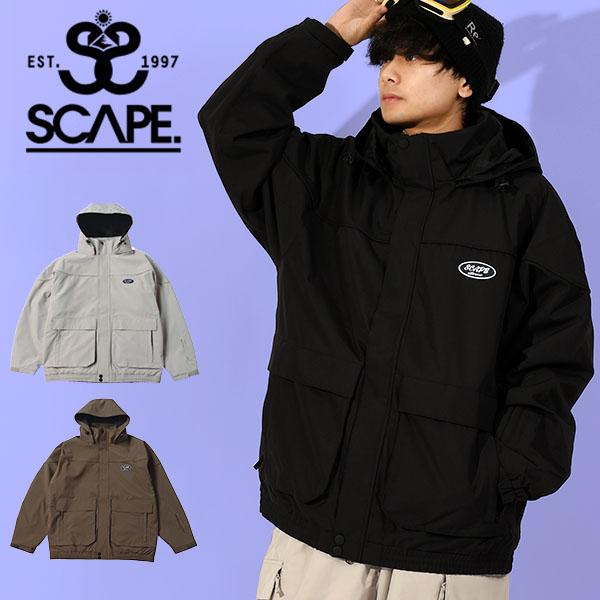 ラスト1着 XLサイズ ブラウン スノーボードウェア SCAPE エスケープ DERBY JACKE...