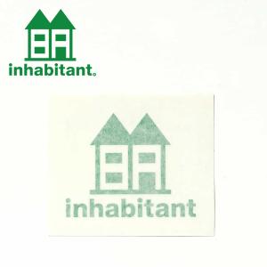 ゆうパケット対応可能！インハビタント inhabitant ステッカー ハウスロゴ 7cm×5.5cm STICKER HOUSE カッティング シール