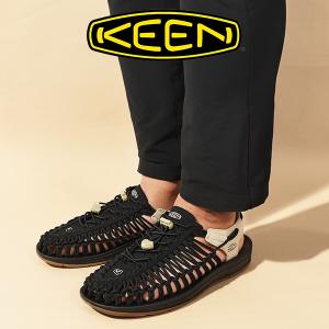 送料無料 キーン ユニーク スニーカー サンダル メンズ KEEN UNEEK シューズ 靴 アウトドア フェス ブラック 黒 1027437｜elephantsports