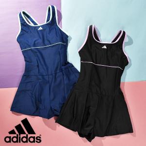 アディダス ガールズ スイムウェア adidas K スイムドレス 水着 キッズ 子供 ジュニア 女の子 女児 スイミング 2024春夏新作 KMR17｜elephantsports