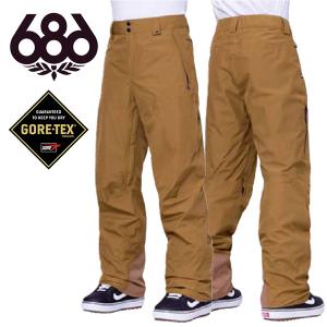 スノーボードウェア 686 SIX EIGHT SIX シックスエイトシックス ブラウン GORE-TEX CORE SHELL PANT メンズ ゴアテックス 2023-2024冬新作 30%off｜elephantsports