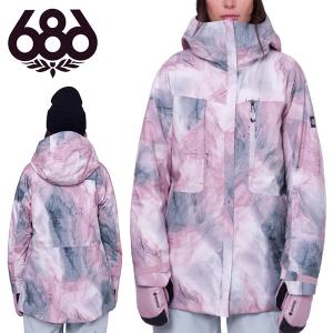 30%off スノーボードウェア 686 SIX EIGHT SIX シックスエイトシックス ピンクマルチ MANTRA JACKET レディース ジャケット 2023-2024冬新作｜elephantsports