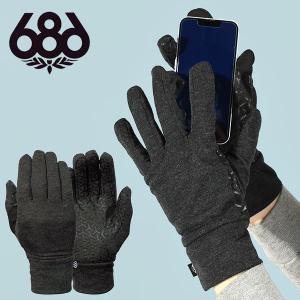 30%off ゆうパケット対応可能！送料無料 手袋 686 SIX EIGHT SIX シックスエイトシックス MERINO GLOVE LINER メンズ インナー スノーグローブ｜elephantsports