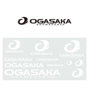 ゆうパケット対応可能！ 転写ステッカー OGASAKA オガサカ 転写 LOGO 150×75mm スノボ スノーボード スキー｜elephantsports