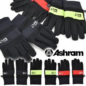 40%off グローブ Ashram アシュラム 手袋 スノボ POLARTEC GLOVES ポーラテック グローブ ブラック 黒 STline｜elephantsports