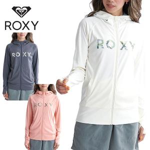 ラッシュガード レディース ロキシー ラッシュ ROXY 長袖 SIMPLY BOTANICAL LOGO PARKA UVカット パーカー 海水浴 プール 水着 2024春夏新作 10%off｜elephantsports