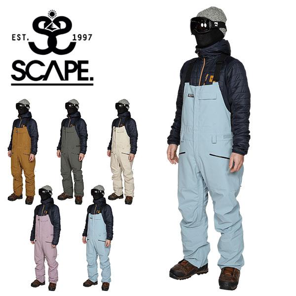 スノーボードウェア SCAPE エスケープ BIB PANTS メンズ レディース ユニセックス ビ...