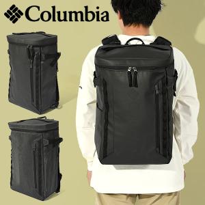 雨や汚れに強い コロンビア バックパック Columbia メンズ レディース 30L スクエア型 リュックサック バッグ 通学 通勤 黒 PU8675 2024春夏新作