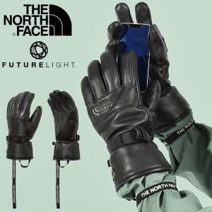 ノースフェイス メンズ 高品質 レザー スノー グローブ 手袋 5本指 羊 ヤギ 天然皮革 THE NORTH FACE 中綿 ブラック 黒 NN62328 2023-2024冬新作｜elephantsports