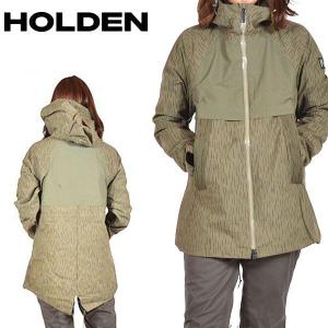 半額 ラスト1 Mサイズ のみ 得割60 スノーボードウェア HOLDEN ホールデン ROWEN FISHTAIL JACKET ロウエン フィッシュテール ジャケット レディース カーキ 緑｜elephantsports