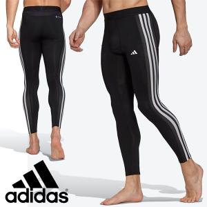 アディダス メンズ ロングタイツ adidas M TF 3S ロングタイツ テックフィット TECHFIT コンプレッション アンダーウェア インナー WH775｜スノボ&アウトドアのエレスポ2