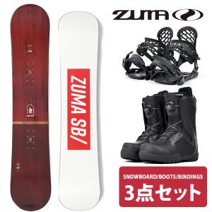 ZUMA スノーボード レディース 3点セット 板 ボード バイン ブーツ スノボ 日本正規品 23-24 ワックス塗りっぱなしでお渡し (スクレーパー付き) 激安 半額以下｜elephantsports