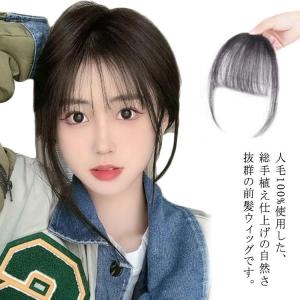 部分ウィッグ 前髪ウィッグ 人毛 ワンタッチ つけ毛 シルクトップ工芸 人毛100% 人毛 ウィッグ かつら 薄め前髪 白髪隠し ポイントウィッグ