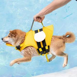 ペット用 ライフジャケット 浮き輪 犬服 ドッ...の詳細画像3