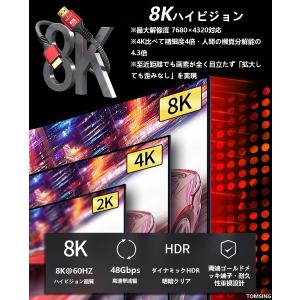 HDMI ケーブル 8K 0.5m 1m 1....の詳細画像2