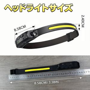 ヘッドライト 充電式 led usb充電式 防...の詳細画像2