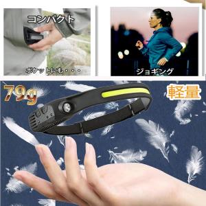 ヘッドライト 充電式 led usb充電式 防...の詳細画像5