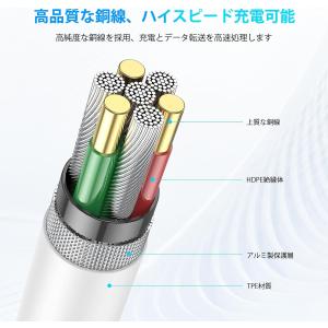 iphone 充電ケーブル アイフォンケーブル...の詳細画像3
