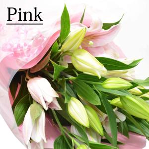 カラーが選べる オリエンタルユリの花束 5本 ...の詳細画像2