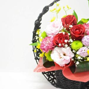 和風アレンジメント 紅月(こうげつ) お花の延...の詳細画像2