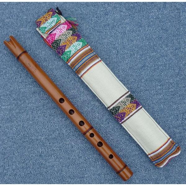 WOOD-B1  ケーナ 木製 民族楽器 フォルクローレ楽器 ペルー アンデス Chuilla