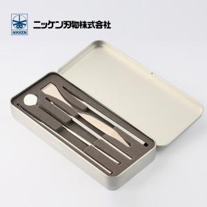 ニッケン刃物 関 NIKKEN 5p デンタルツールセット ステンレス製 歯垢・ヤニとり 舌みがき デンタルミラー 21B3X00008