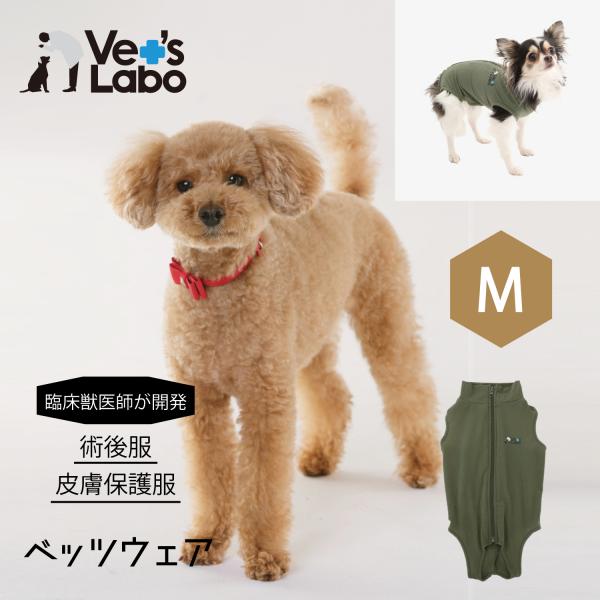 術後服 保護服 犬用 ウェア ベッツウェア 男の子用 カーキ M