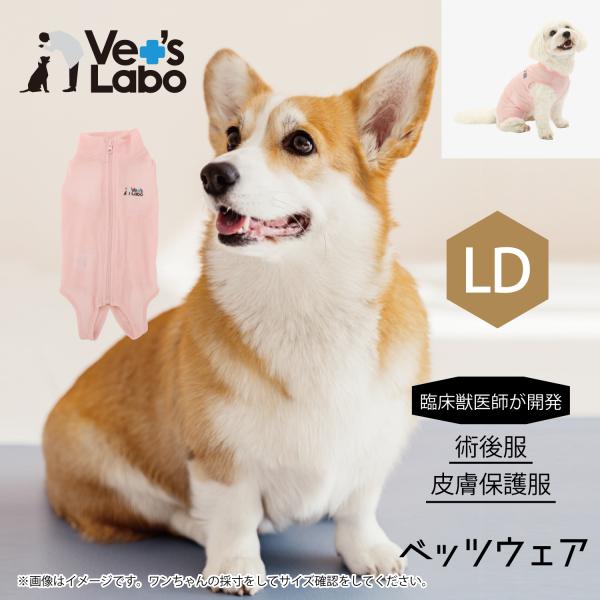 術後服 保護服 犬用 ウェア ベッツウェア 女の子用 ピンク LD