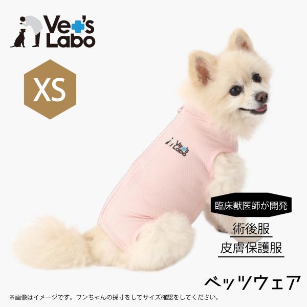 術後服 保護服 犬用 ウェア ベッツウェア 女の子 ピンク XS