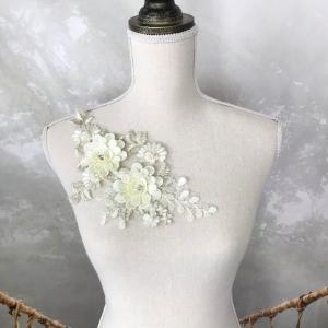 モチーフレース 立体フラワー 花 レースアップ...の詳細画像4