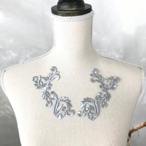 刺繍ワッペン アイロン接着可 シルバー レオタ...の詳細画像4