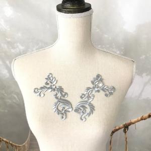刺繍ワッペン アイロン接着可 シルバー レオタ...の詳細画像5