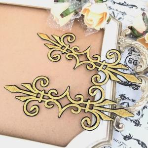 ワッペン アップリケ ゴールド 金色 貼り付け...の詳細画像2