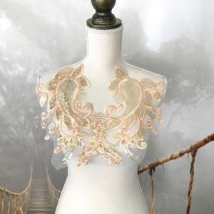 モチーフ アップリケ ピンク 花柄 刺繍 カラフルな ベリーダンス 社交