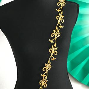 アップリケ ゴールド 刺繍ワッペン ブレード ...の詳細画像3