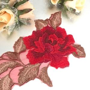 モチーフレース 花柄 薔薇 バトンモチーフ バ...の詳細画像1