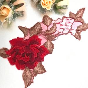 モチーフレース 花柄 薔薇 バトンモチーフ バ...の詳細画像3