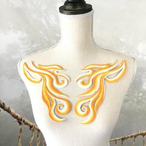 イエロー モチーフ ワッペン アイロン用 レオ...の詳細画像3
