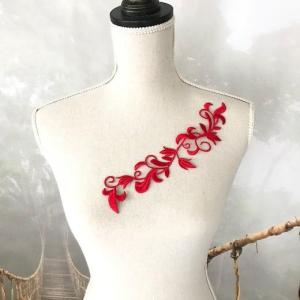 花柄 ワッペン 貼り付け 新体操 刺繍ワッペン...の詳細画像2