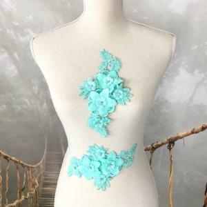 モチーフレース 立体フラワー 花 レースアップ...の詳細画像5