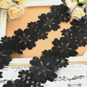 レース リボン 手芸 花 ブラック 黒 衣装 バレエ衣装