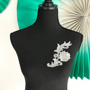 レオタード バトン 衣装 モチーフ 花 シルバ...の詳細画像2