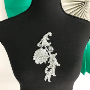 レオタード バトン 衣装 モチーフ 花 シルバ...の詳細画像4