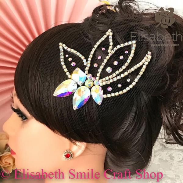 社交ダンス 競技ダンス ヘアアクセサリー 髪飾り ヘア飾り ラテンドレス 舞台衣装 ステージ衣装 ダ...