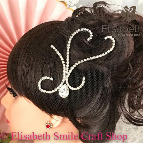 社交ダンス 競技ダンス ヘアアクセサリー 髪飾り ヘア飾り ラテンドレス 舞台衣装 ステージ衣装 ダ...