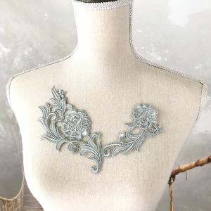 レオタード バトン 衣装 モチーフ 花 シルバ...の詳細画像3