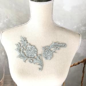 レオタード バトン 衣装 モチーフ 花 シルバ...の詳細画像4