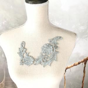 レオタード バトン 衣装 モチーフ 花 シルバ...の詳細画像5
