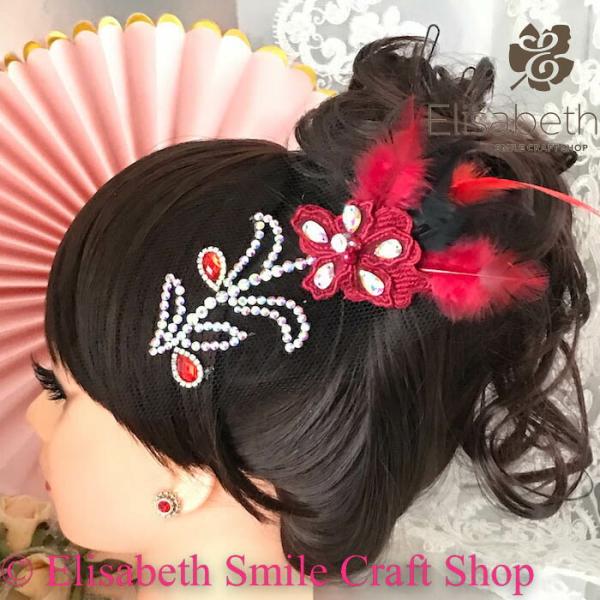 社交ダンス 競技ダンス ヘアアクセサリー 髪飾り ヘア飾り ラテンドレス ジュエリー アクセサリー ...